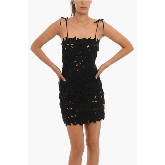 MSGM Cutout Mini Dress Set Black - 36/4 - Picture 5 of 5